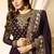 Purple Embroidered Georgette Anarkali Suit