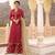 Red Multi Resham Work Georgette Salwar With Dupatta