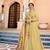 Yellow Multi Resham Work Silk Salwar With Dupatta