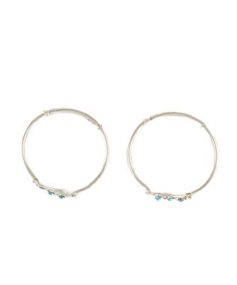 Traditional Crystal Silver Plated Bracelet And Kadas For Baby Boys & Girls 2