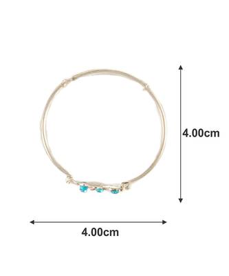 Traditional Crystal Silver Plated Bracelet And Kadas For Baby Boys & Girls 3