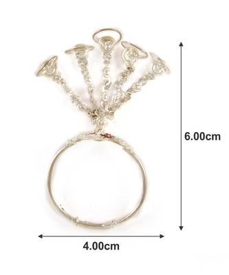 Traditional Silver Plated Cuff Bracelet And Kadas For Baby Boys & Girls 4