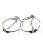 Traditional Silver Plated Cuff Bracelet And Kadas For Baby Boys & Girls