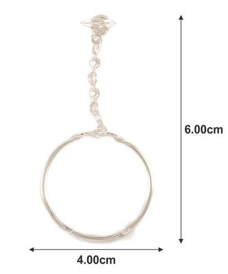 Traditional Silver Plated Cuff Bracelet And Kadas For Baby Boys & Girls 3