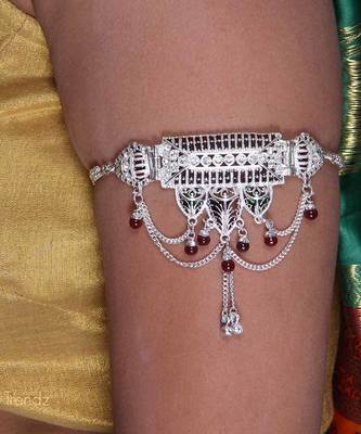 Handmade Very Classy Delicate Styled Silver Plated Beautiful Armlet And Bajuband 2