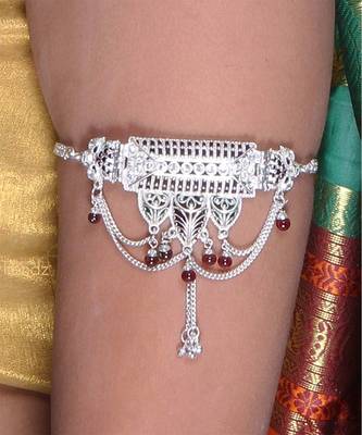 Handmade Very Classy Delicate Styled Silver Plated Beautiful Armlet And Bajuband 2