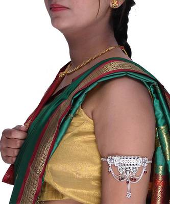 Handmade Very Classy Delicate Styled Silver Plated Beautiful Armlet And Bajuband 3