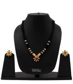 Traditional Handmade Fancy Moti Mangalsutra And Earring Set Necklace With For Womens