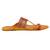 Authentic Leather Pink Paithani Border Embellished Awesome Looking Kolhapuri Chappal For Women