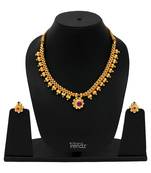 Handmade Traditional, Ethnic And Antique Gold Plated Jewellery Necklace And Earrings Set