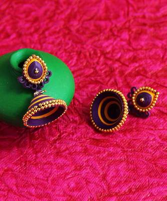 Multicolor Crystal Plain Earrings 2