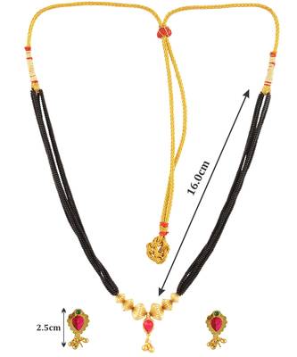 Handmade Jewellery Combo Pack Of Two Traditional, Ethnic And Antique Gold Plated Necklace And Earrings Set 5