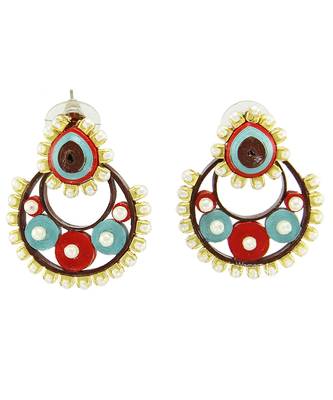 Multicolor Crystal Plain Earrings 1
