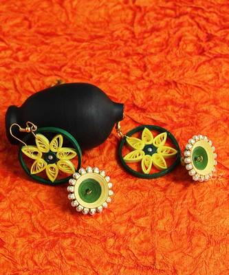 Multicolor Crystal Plain Earrings 2