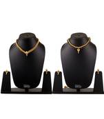 Handmade Jewellery Combo Pack Of Two Traditional, Ethnic And Antique Gold Plated Necklace And Earrings Set