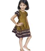Ethnic Wear Mustard Frock For Girls And Kids