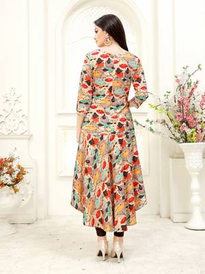 Multicolor printed crepe kurtis 2