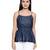 Blue Cotton Denim Sleeveless Top for Women