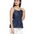 Blue Cotton Denim Sleeveless Top for Women