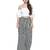 Black Cotton Rayon Striped Ankle Length Palazzo for Women