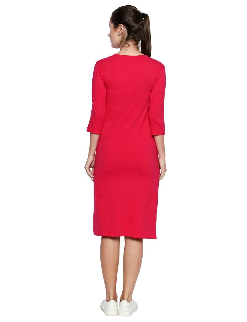 pink lycra dress