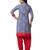 Lavender Printed Synthetic Unstitched Dress Material for Women's