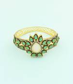 Emerald Green Antique Victorian Kada Jewellery for Women