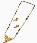 Ruby Red Jadau Kundan Mangal Sutra Jewellery for Women