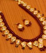 Ruby Kundan Meenakari Royal Necklace Set