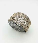 White CZ AD American Diamond Kada Jewellery for Women