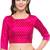Pink self design cotton readymade blouse