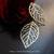 18K Gold Plated Leaf Design Fashion Earrings