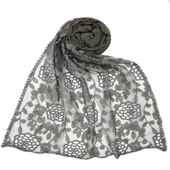 Grey Cotton Islamic Hijab 1