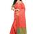 Red brasso patola saree with blouse