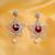 Multicolor multi poupose white ad earrings