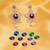 Multicolor multi poupose white ad earrings