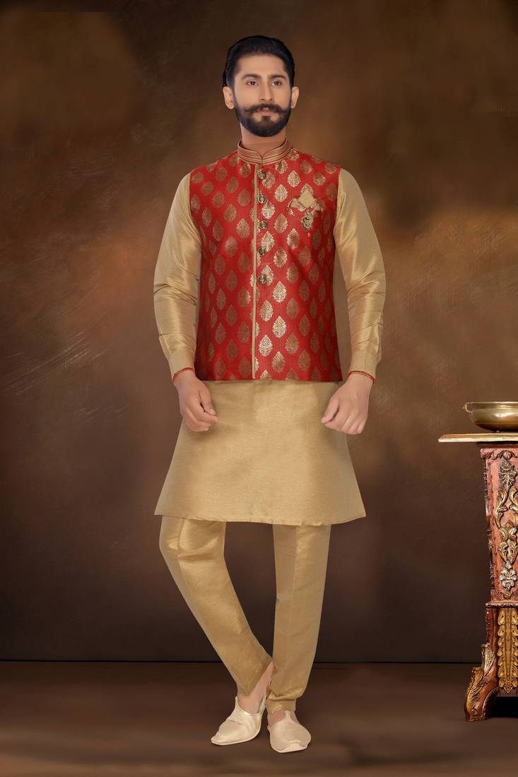 half jacket with kurta