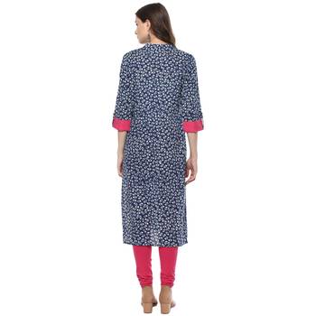   Indigo printed cotton kurtis 2