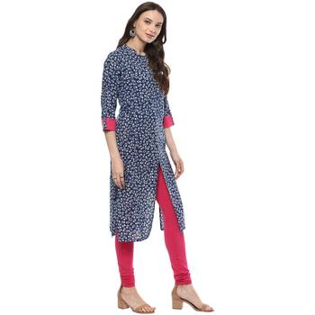   Indigo printed cotton kurtis 3