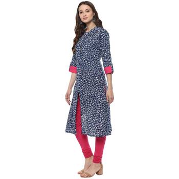  Indigo printed cotton kurtis 4