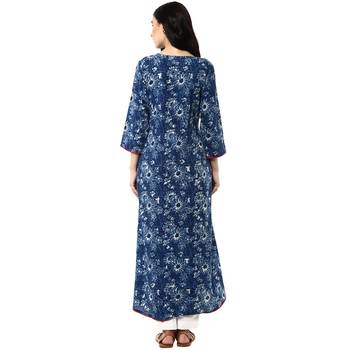   Indigo printed cotton kurtis 2