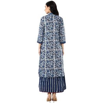 Indigo printed cotton kurtis 2