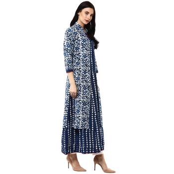 Indigo printed cotton kurtis 3