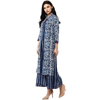 Indigo printed cotton kurtis 4
