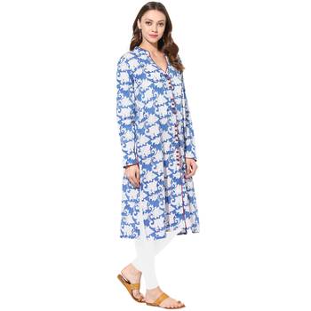   Indigo printed cotton kurtis 3