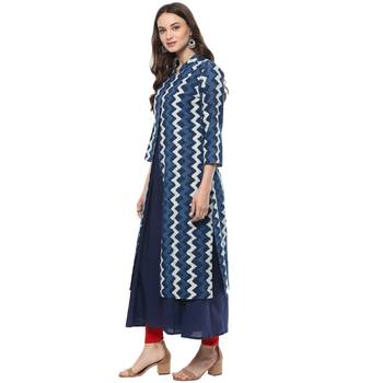 Geroo Jaipur Indigo printed cotton kurtis 4