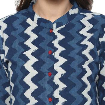 Geroo Jaipur Indigo printed cotton kurtis 5