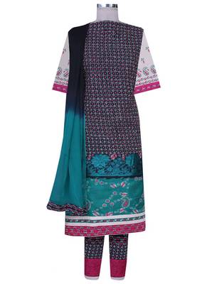 Ada Black Embroidered Black Unstitched Lucknow Chikankari Full Sleeves Salwar Kameez With Dupatta 1