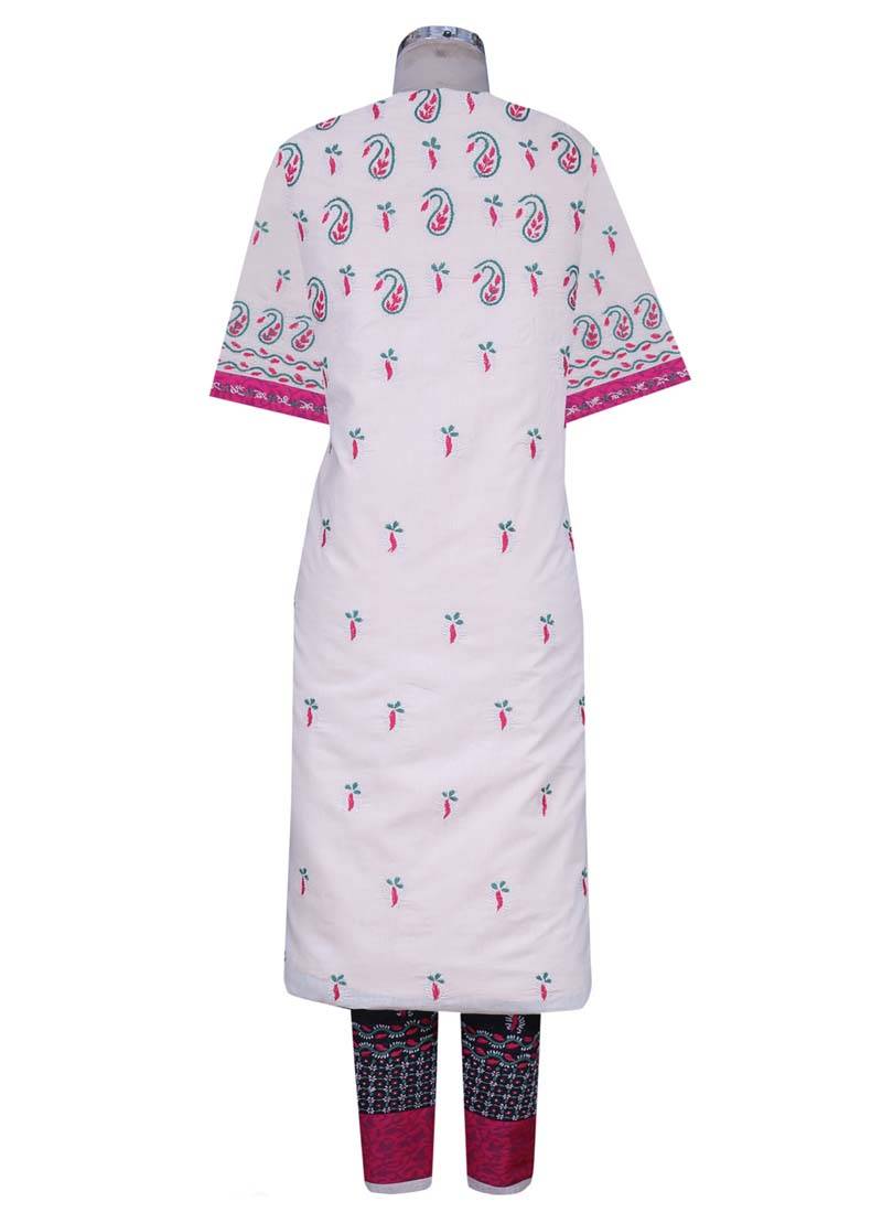 Ada Black Embroidered Black Unstitched Lucknow Chikankari Full Sleeves Salwar Kameez With Dupatta