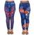 Blue poly cotton floral printed slim fit jeggings (pack of 2)